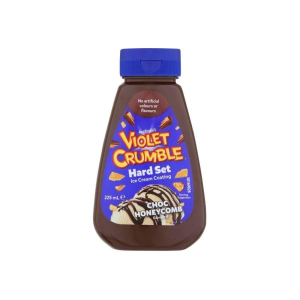 Violet Crumble Chocolate Honeycomb Hard Set Topping Syrup Sauce 225ml