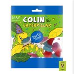 M&S Colin The Caterpillar Party Time Gummies Candy Bag 170g