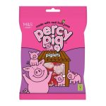 M&S Percy Pig Piglets Fruit Gums Gummies Candy Bag 170g
