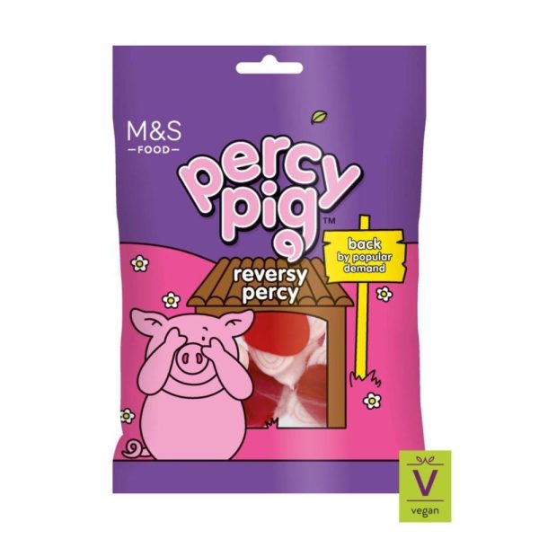 M&S Percy Pig Reversy Percy Gummies Candy Bag 150g