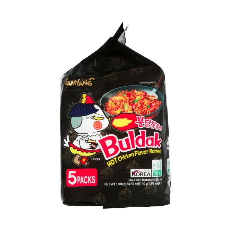 Samyang Buldak Original Hot Chicken Ramen Spicy Noodles 5 Pack