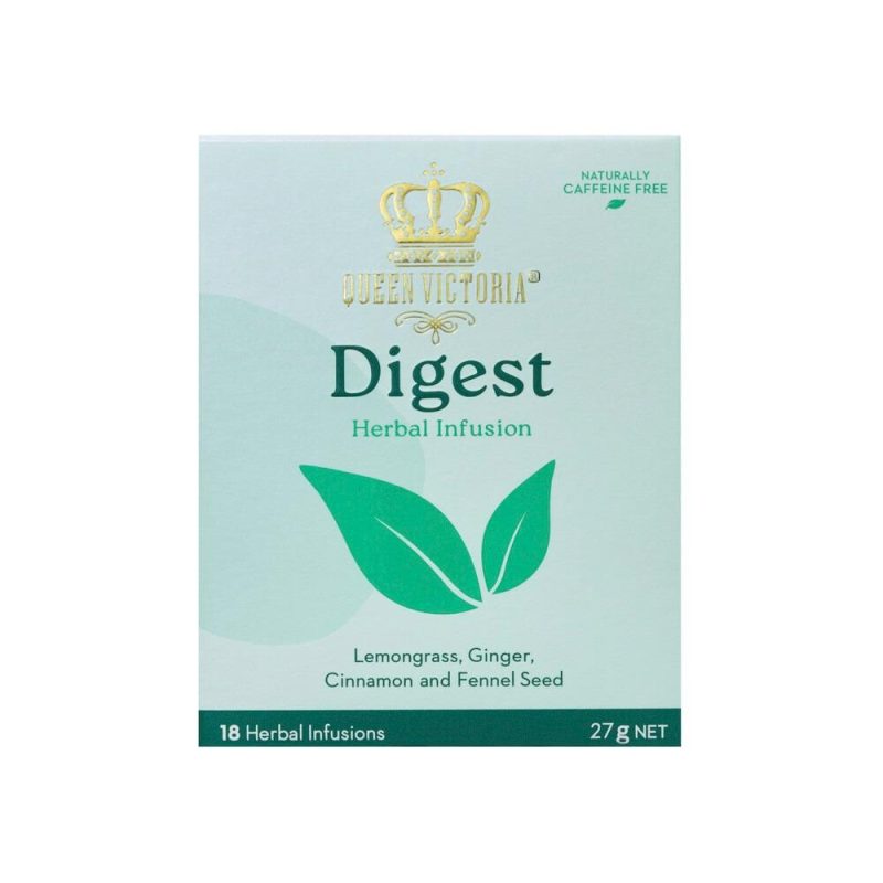Queen Victoria Digest Herbal Infusion Premium Tea Bags 18 Pack