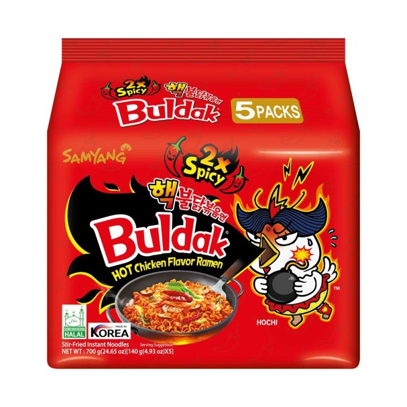 Samyang Buldak Hot Chicken Ramen Spicy Noodles 5 Pack