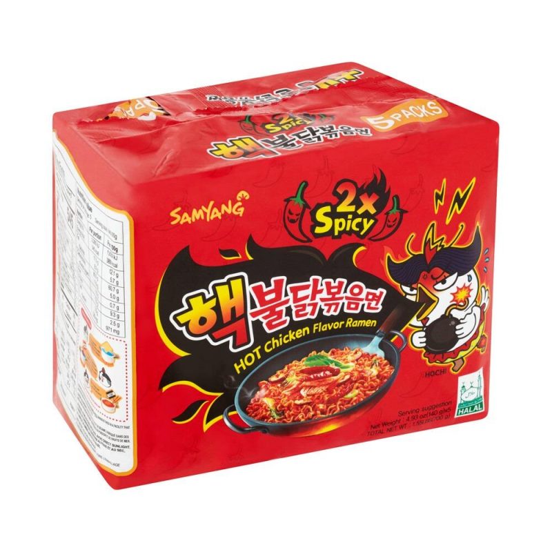 Samyang Buldak Hot Chicken Ramen Spicy Noodles 5 Pack