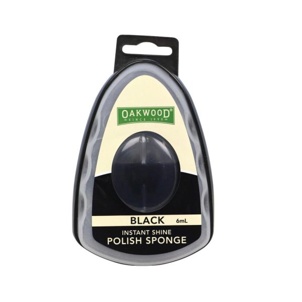 Oakwood Instant Shine Shoe Polish Sponge Black