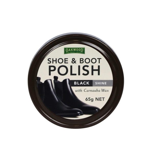 Oakwood Shoe Polish Black 65g
