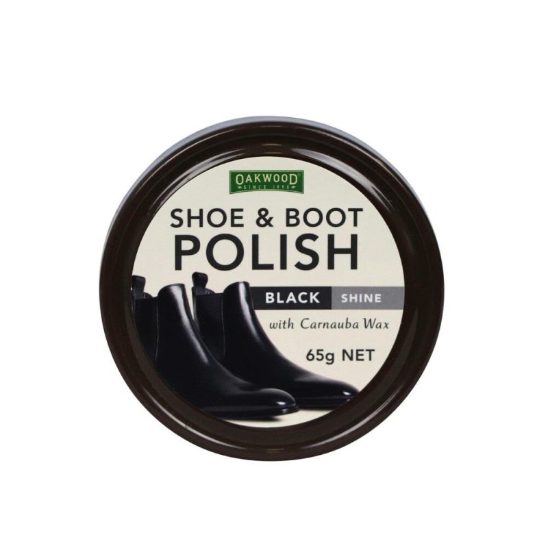 Oakwood Shoe Polish Black 65g