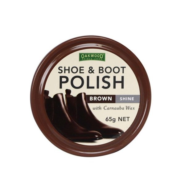Oakwood Shoe Polish Brown 65g