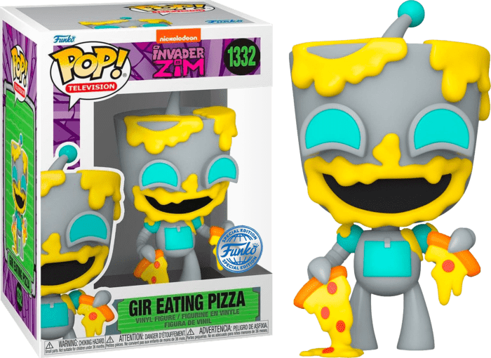 Invader Zim GIR Eating Pizza Pop! Vinyl #1332