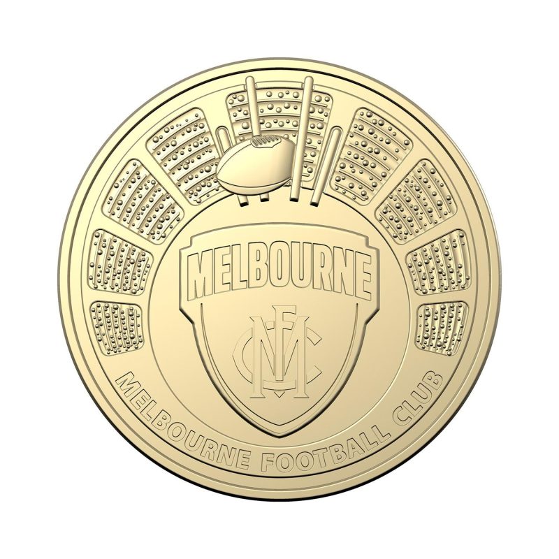 AFL Melbourne $1 One Dollar Gold Coin 2024 Rare Collectors Limited Edition