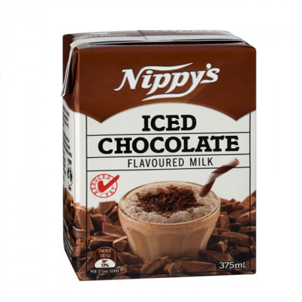 Nippys Iced Chocolate Flavoured Milk Carton 375ml X 12 Cartons