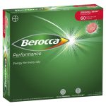 Berocca Energy Vitamin Orange and Mango Effervescent Tablets 60 Pack