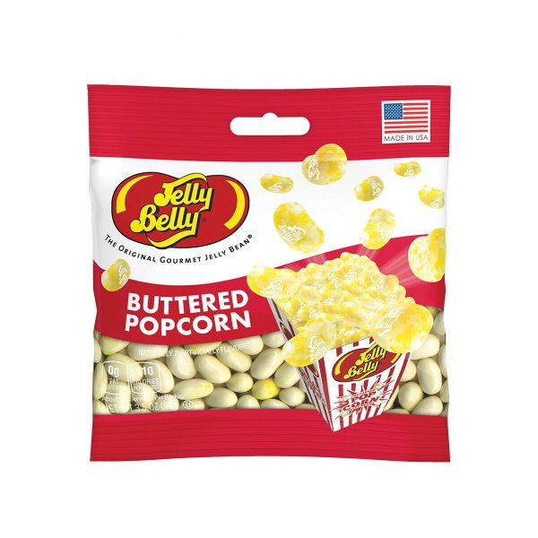 Jelly Belly Buttered Popcorn Jelly Beans Candy Bag 99g