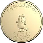 Bluey $1 One Dollar Gold Coin 2024 Rare Collectors Limited Edition