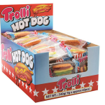 Trolli Gummi Sausage Hot Dog Candy Lollies Box for Kids 9g X 60 Hot Dogs
