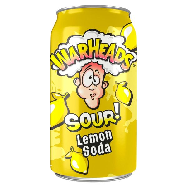 Warheads Sour Lemon Soda Can 355ml