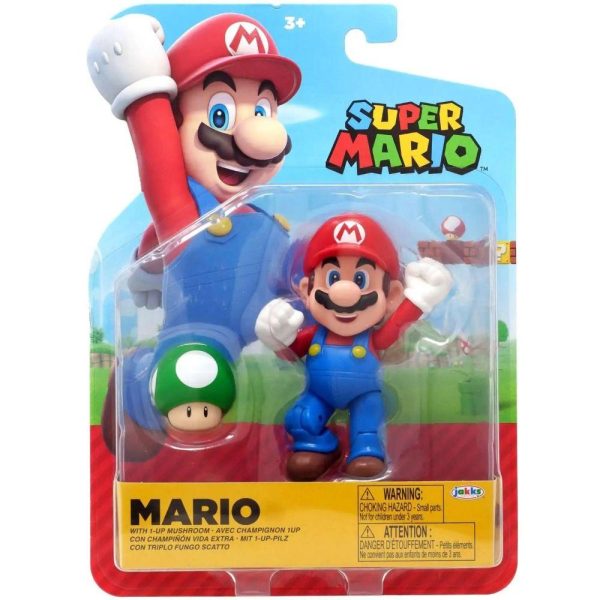 Nintendo Super Mario Action Figure with Mushroom