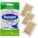Neutradol Super Fresh Vac Sac Vacuum Deodorizer Sachets 3 Pack