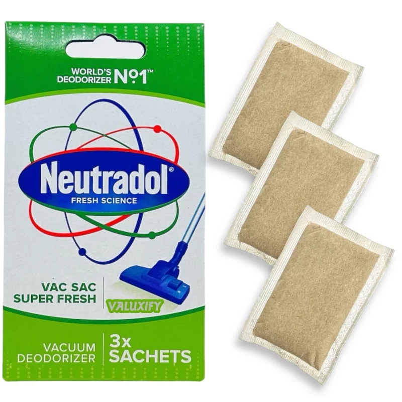 Neutradol Super Fresh Vac Sac Vacuum Deodorizer Sachets 3 Pack