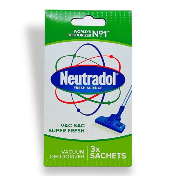 Neutradol Super Fresh Vac Sac Vacuum Deodorizer Sachets 3 Pack