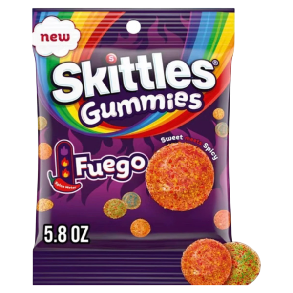 Skittles Fuego Sweet Spicy Gummies Pack 164g