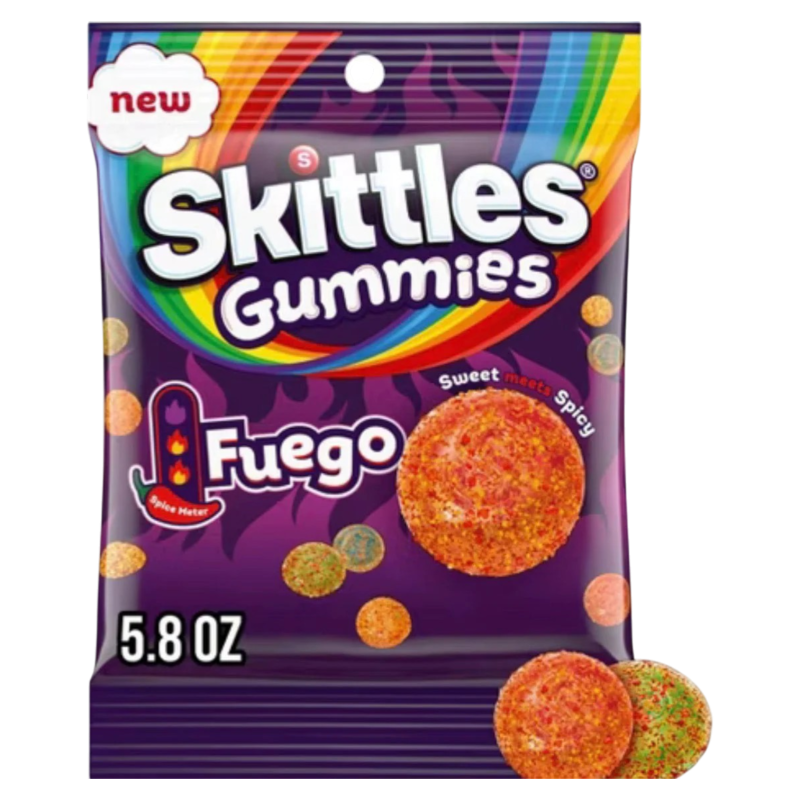 Skittles Fuego Sweet Spicy Gummies Pack 164g