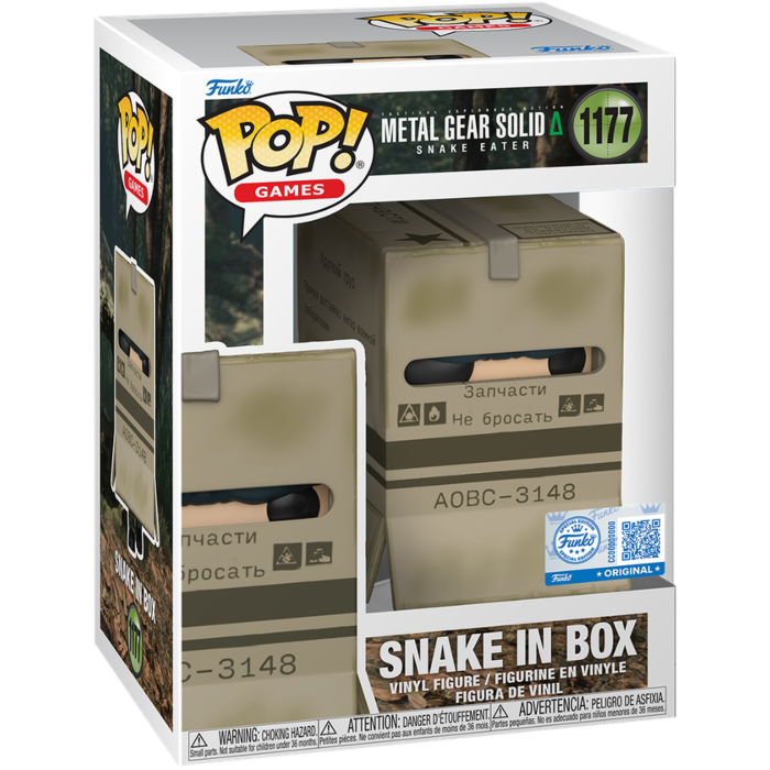 Metal Gear Solid Snake In Box Pop! Vinyl #1177