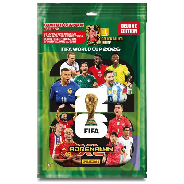 Panini Adrenalyn XL FIFA World Cup 2026 Trading Cards TCG Starter Pack Album