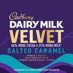 Cadbury Dairy Milk Velvet Salted Caramel Chocolate Block 150g