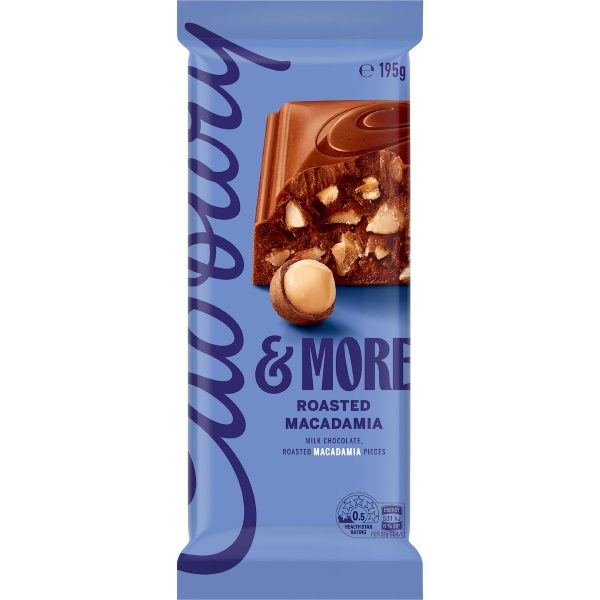 Cadbury More Roasted Macadamia Chocolate Block 195g