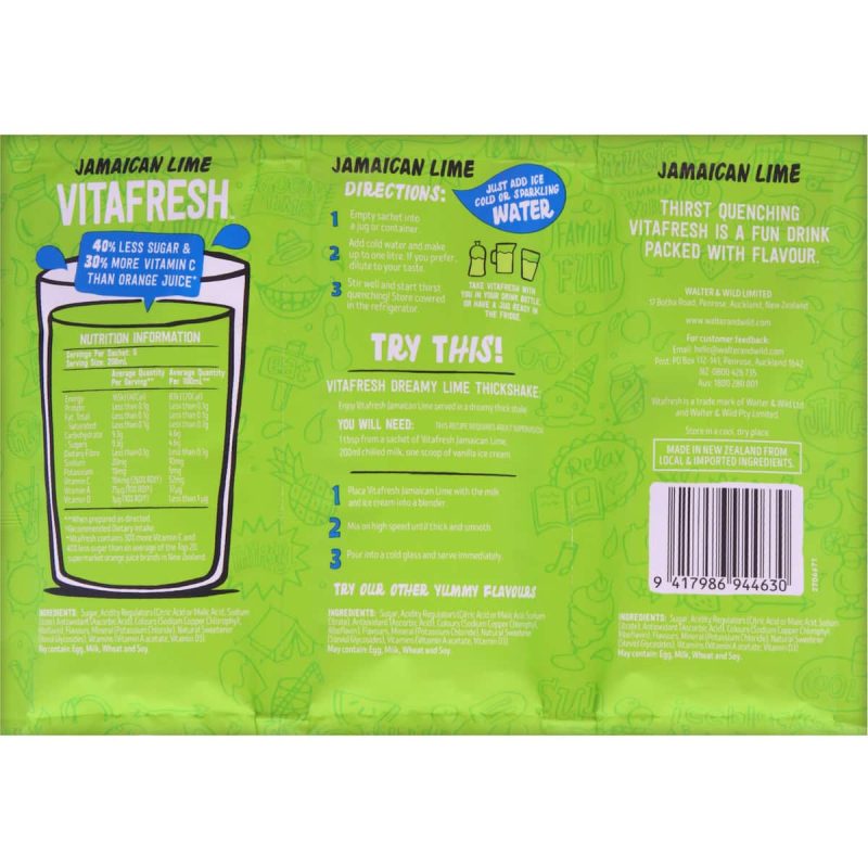 Vitafresh Tang Instant Drink Mix Powder Jamaican Lime Flavour 150g