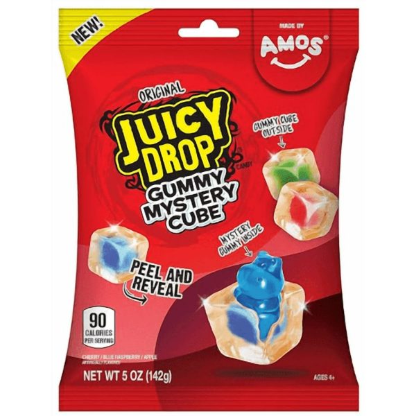 Juicy Drop Gummy Mystery Cube Original Candy Bag 142g