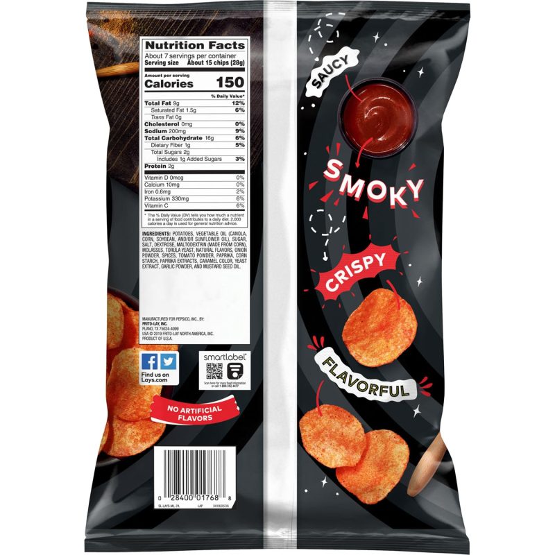 Lays BBQ Chips Pack 184g