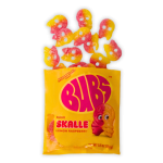 Bubs Sour Lemon Raspberry Skalle Candy Bag 156g