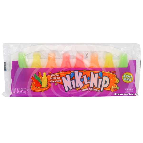 Nik-L-Nip Wax Candy Bottles 8 Pack