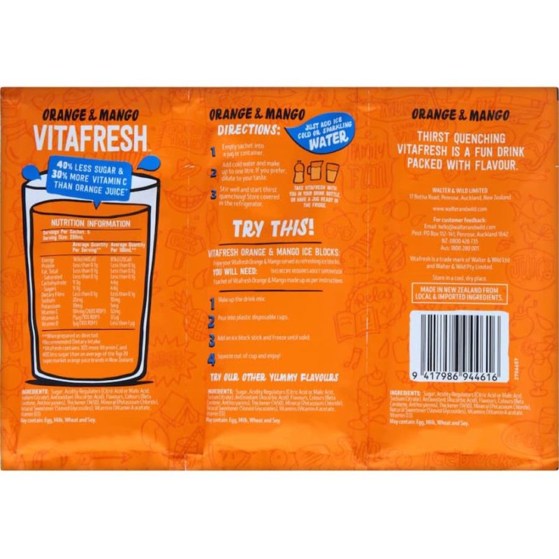 Vitafresh Tang Instant Drink Mix Powder Orange Mango Flavour 150g