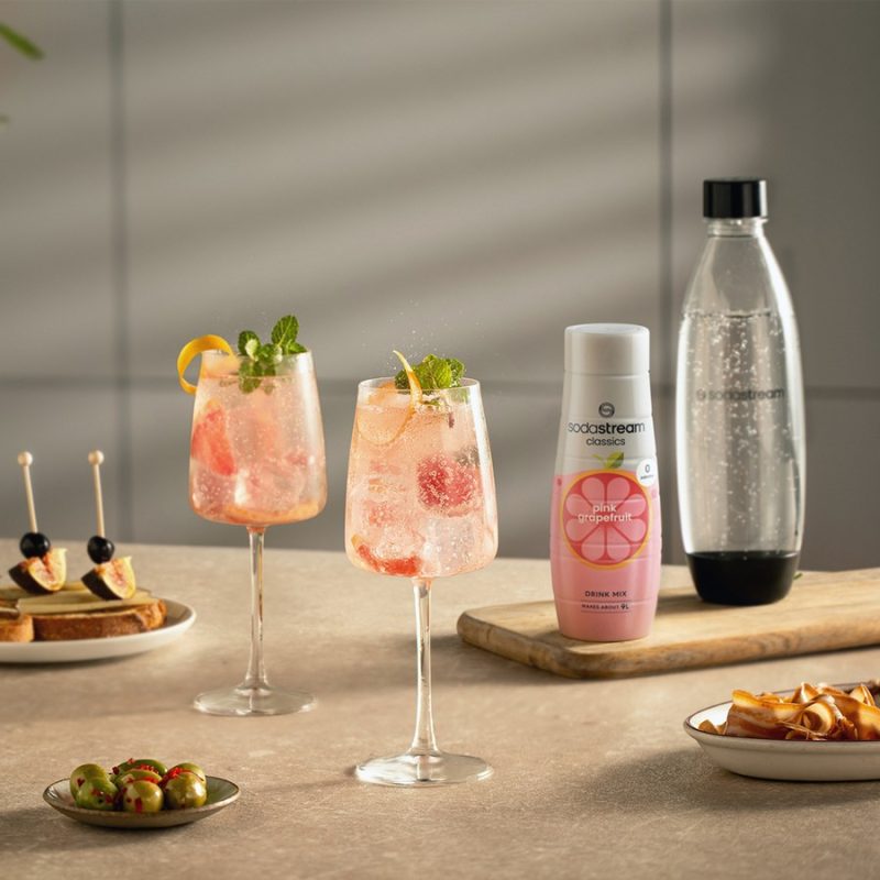Sodastream Pink Grapefruit Classic Soda Mix Drink 440ml