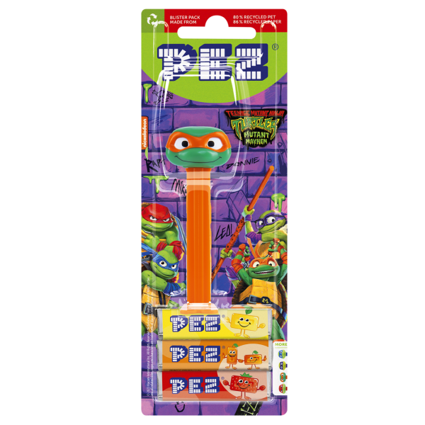 TMNT Michelangelo PEZ Kids Candy Dispenser