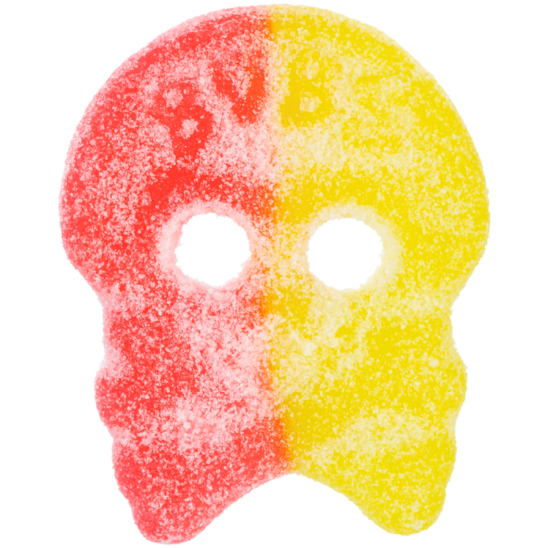 Bubs Sour Lemon Raspberry Skalle Candy Bag 156g