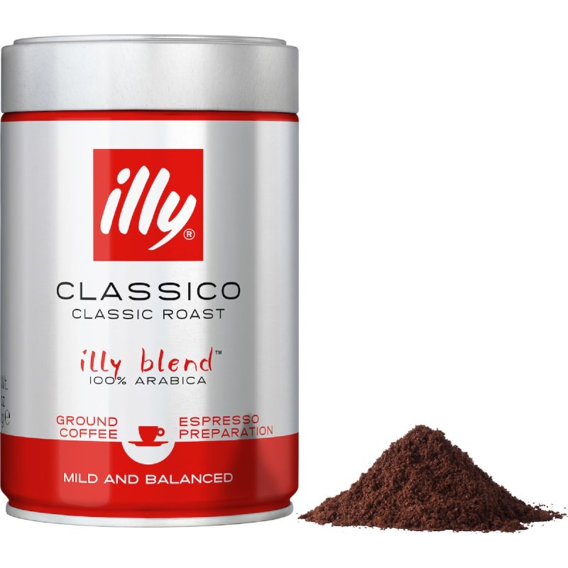 Illy Classico Classic Roast Instant Roast Ground Coffee Tub 250g