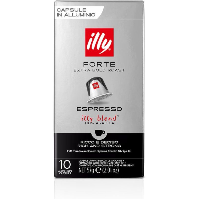 Illy Espresso Forte Coffee Capsules 10 pack