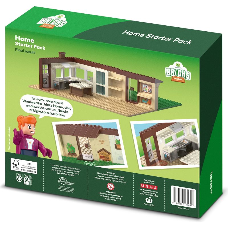 Woolworths Woolies Bricks Home Starter Pack Blocks Collectables Promotion 2026