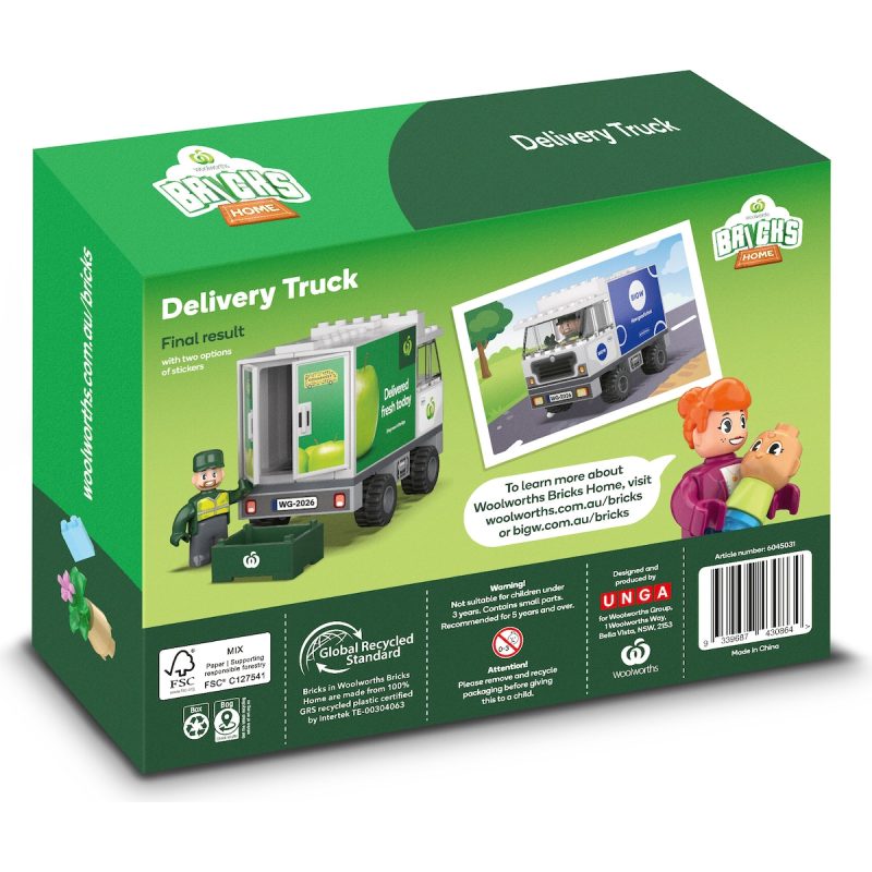 Woolworths Woolies Bricks Home Delivery Truck Collectables Promotion 2026
