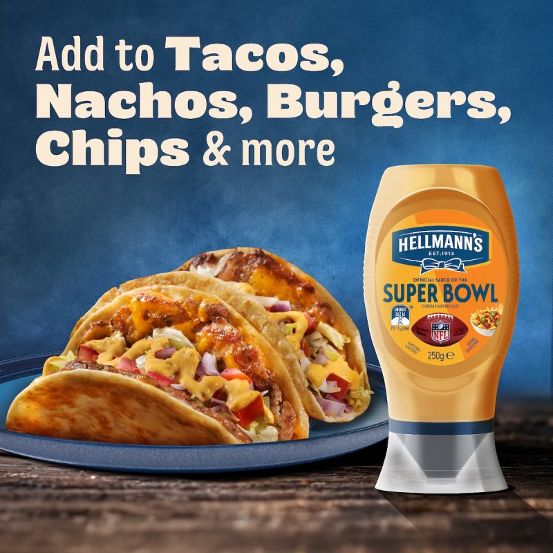 Hellmanns Super Bowl Cheddar Cheese Sauce 250g