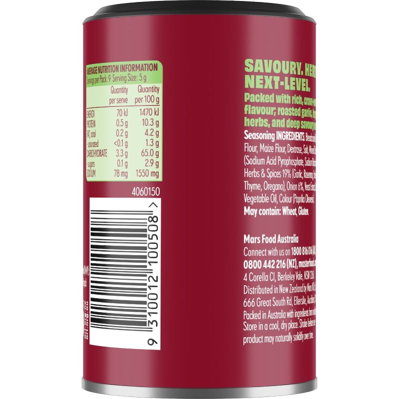 Masterfoods Umami Garlic Herb Seasoning Topper 45g