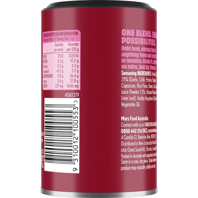 Masterfoods Chilli Lime Herbs Spices Seasoning 50g