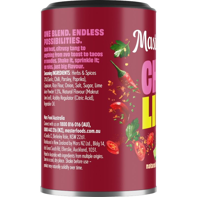 Masterfoods Chilli Lime Herbs Spices Seasoning 50g