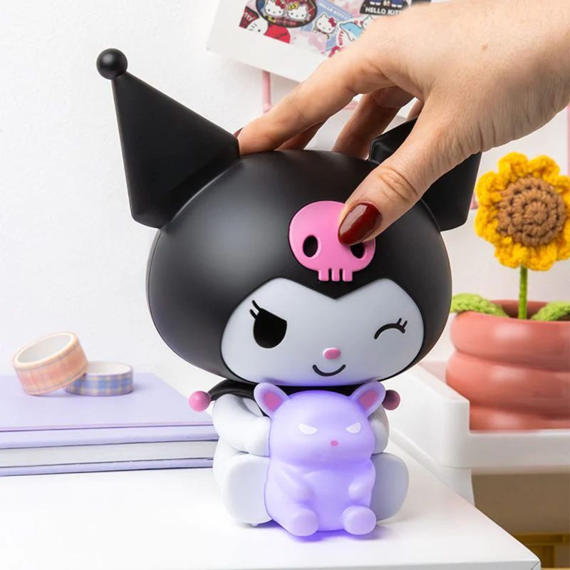 Brighten your space with the Hello Kitty Kuromi Glow Buddies Light Lamp, featuring a cute Sanrio-inspired design and soft LED glow perfect for kawaii room decor, night light use, and cozy ambiance.