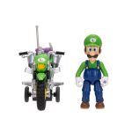 Super Mario Galaxy Movie Luigi With Bike Racer Figure 6cm