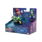 Super Mario Galaxy Movie Luigi With Bike Racer Figure 6cm